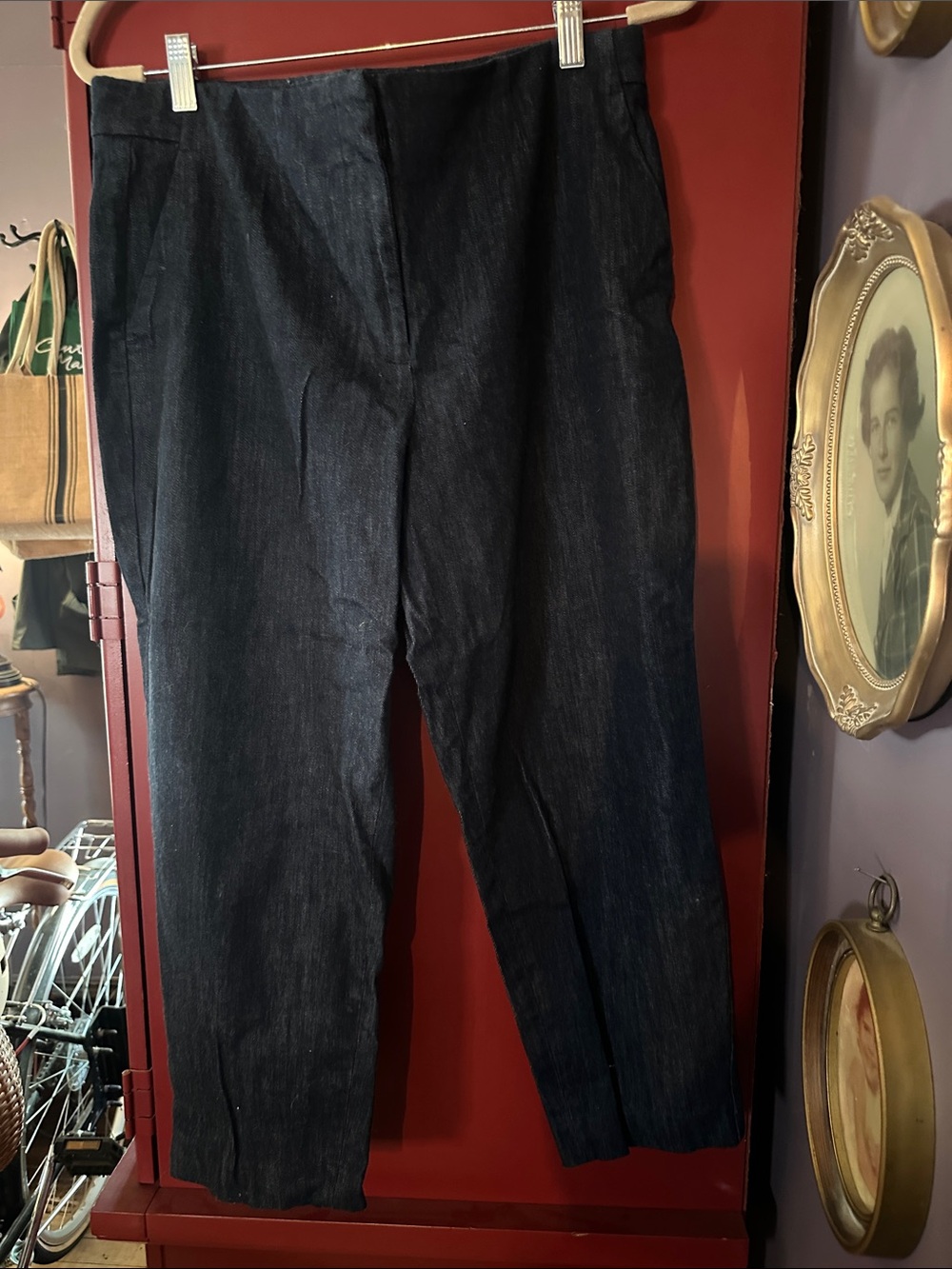 Talbots Dark Indigo Slim Denim Cigarette Pants
